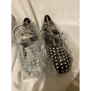 Worthington Slip On Black Women's 11M Ballet Flats Shoes / Silver